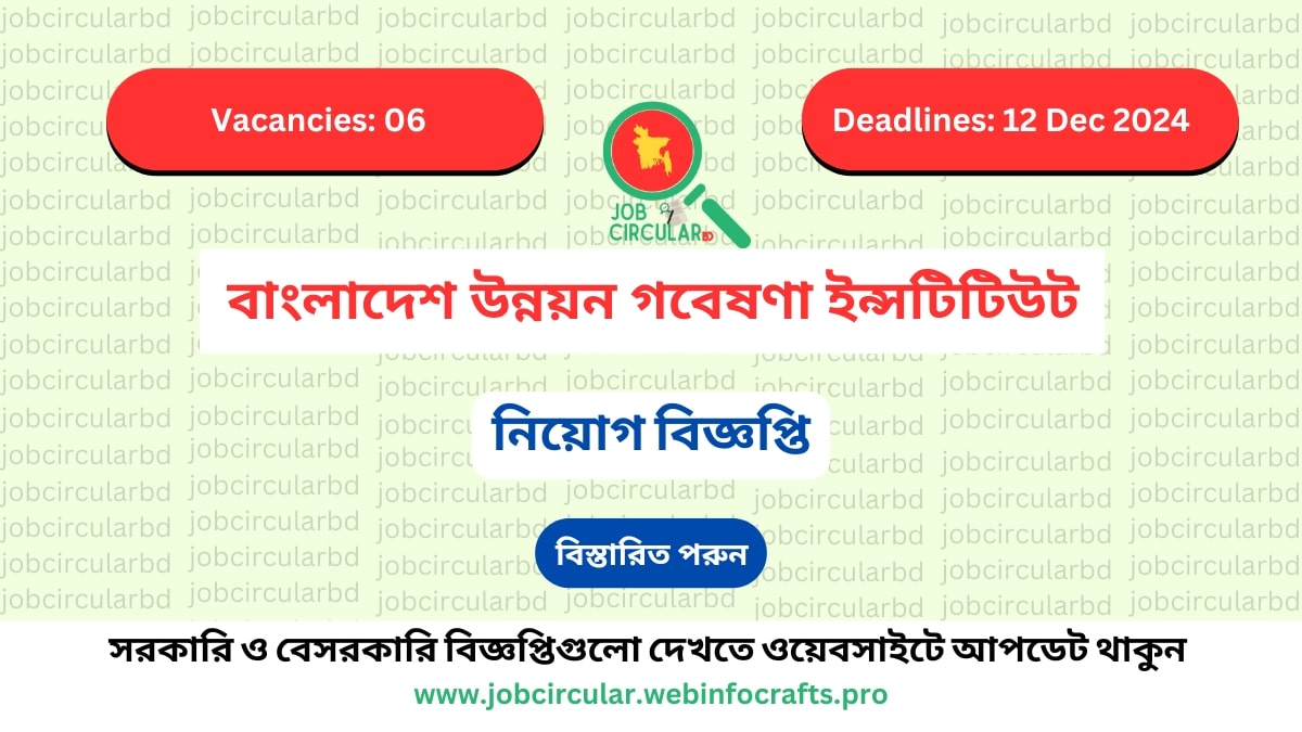 BIDS Job Circular 2024